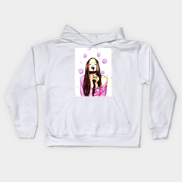 Angelina Jolie Kids Hoodie by Svetlana Pelin